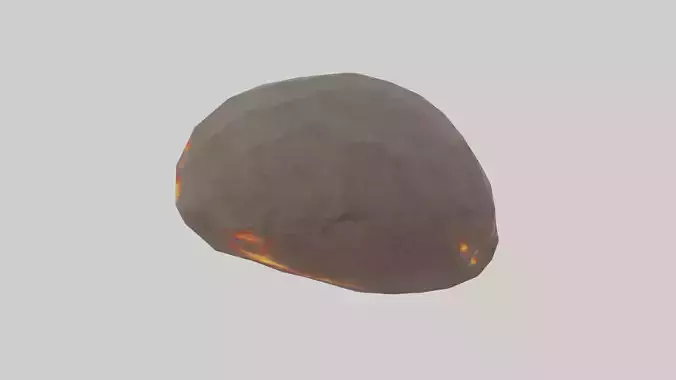 Fire Stone model Low-poly 3D model