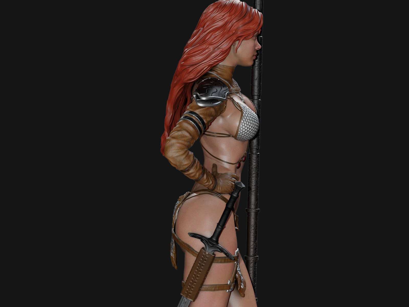 Red Sonja 3D Print 3D print model_1
