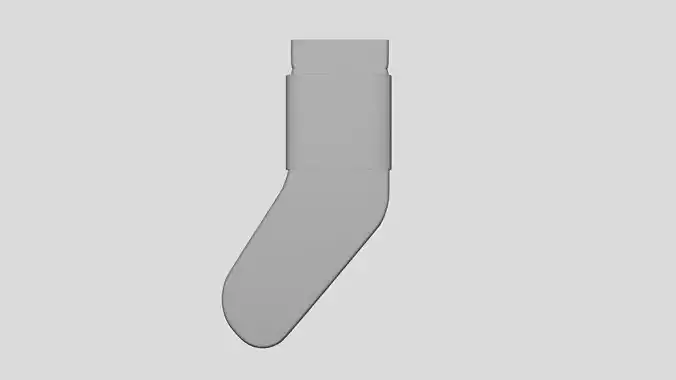 Basic Socks - Geometry Only No Textures No Materials