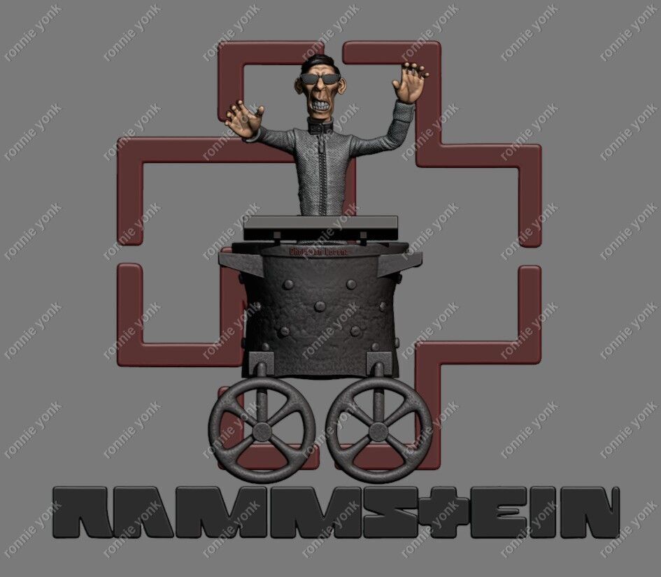 Rammstein - Flake Lorenz 3d printing 3D print model_9