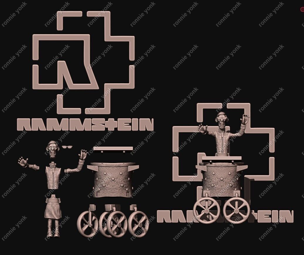 Rammstein - Flake Lorenz 3d printing 3D print model_11