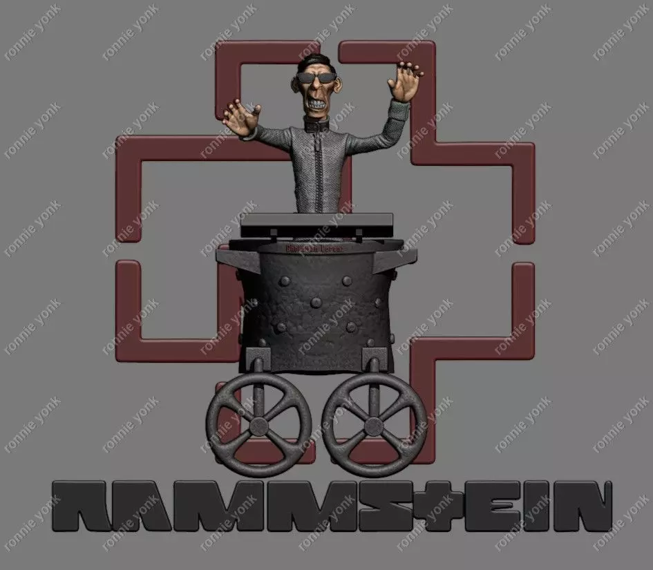 Rammstein - Flake Lorenz 3d printing 3D print model_0