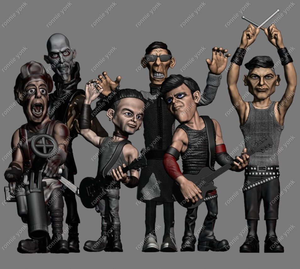Rammstein - Flake Lorenz 3d printing 3D print model_3