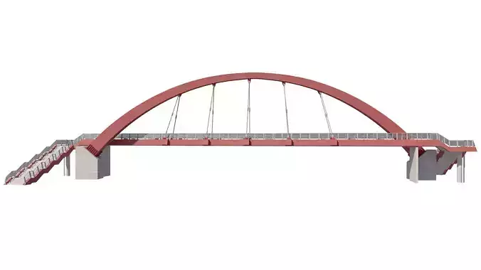 Bridge cable stayed pedestrian bridge 