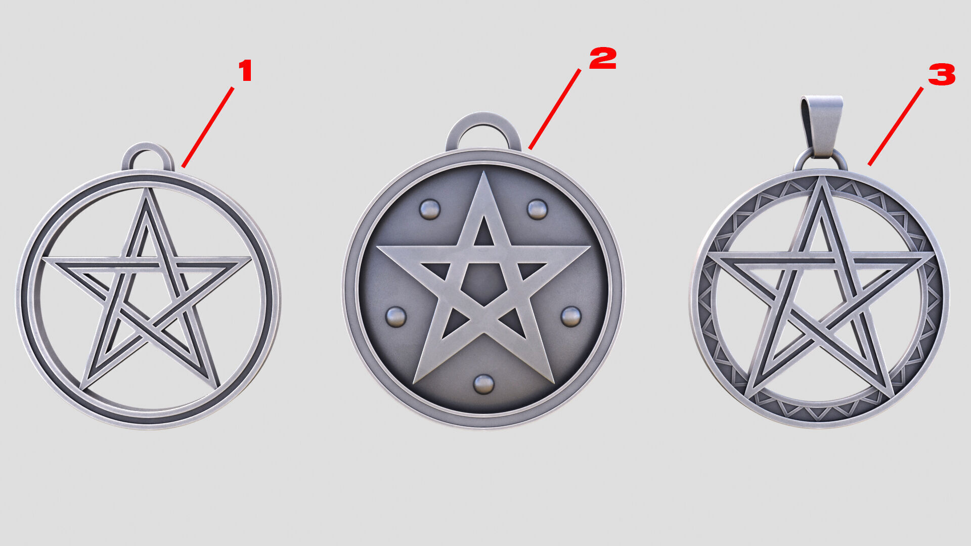 Amulets 3D model_1