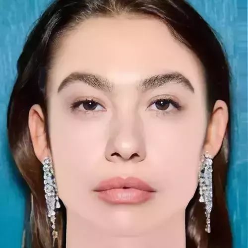 Greta Fernandez Head - No Hair - Low poly head for game