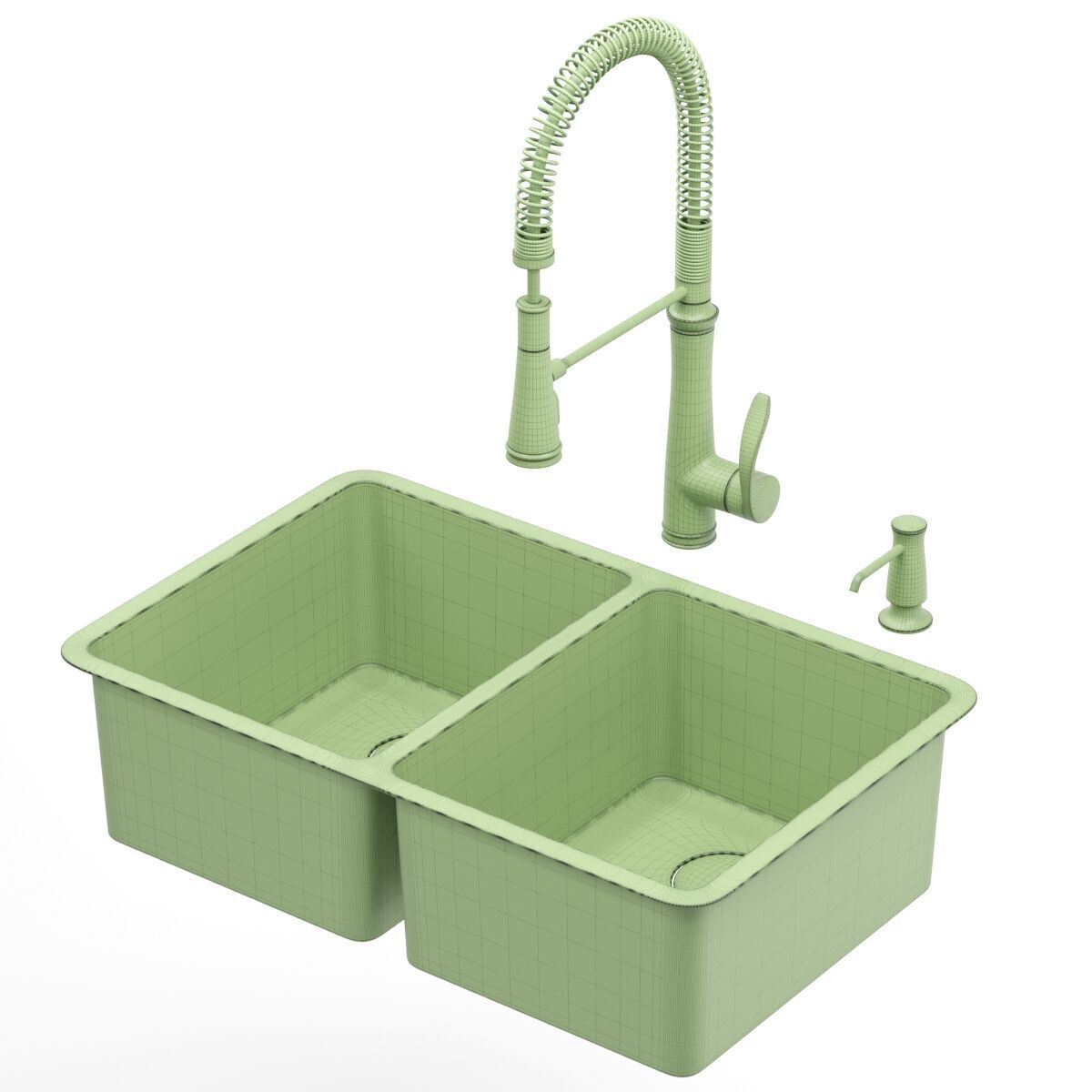 RUVATI kitchen sink Free 3D model_5