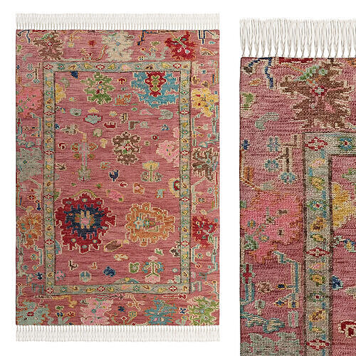 Hand Knotted Perry Rug 3D model