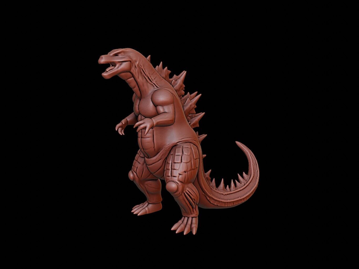 Godzilla Figure 3D print model_2