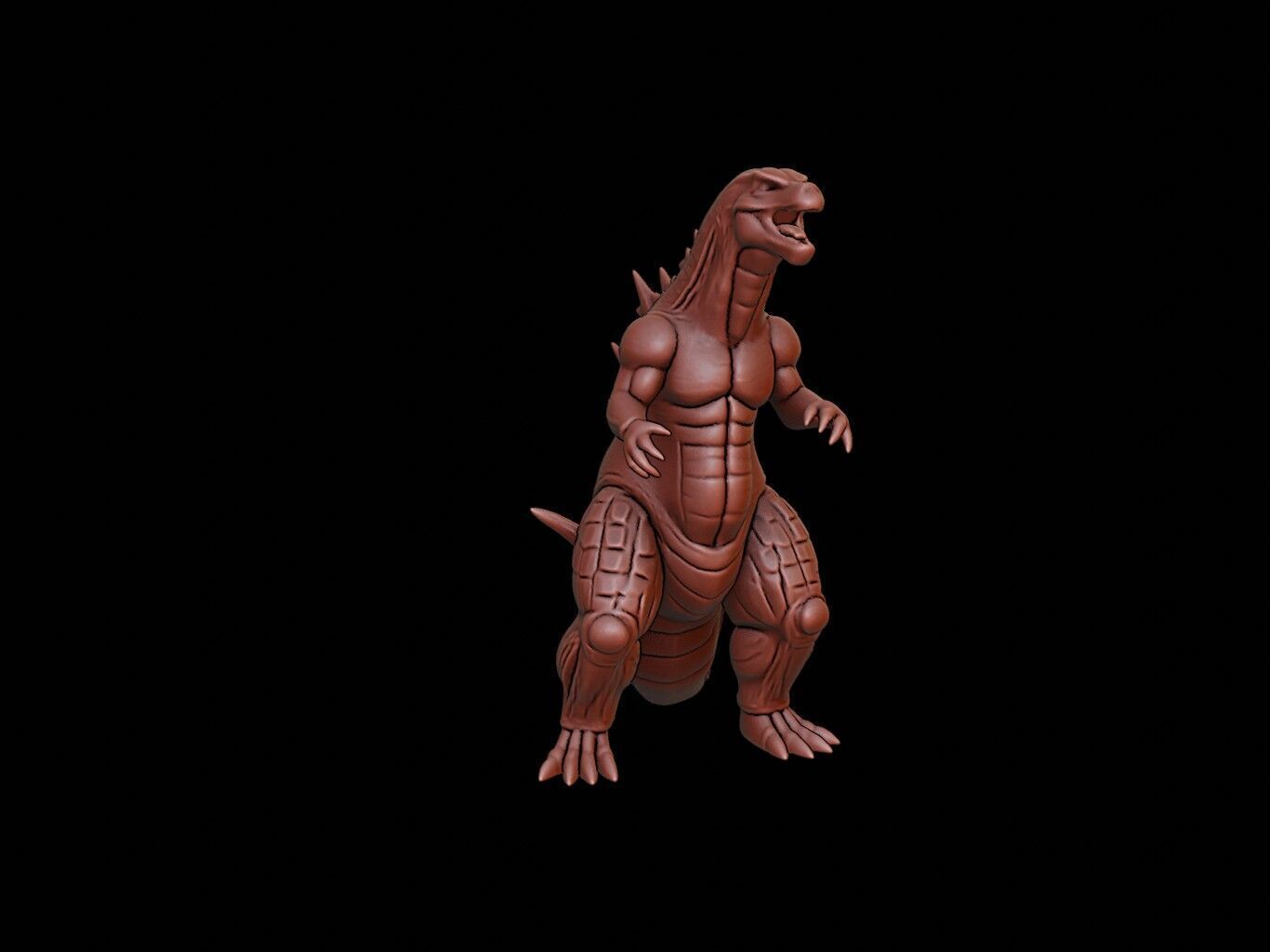 Godzilla Figure 3D print model_1