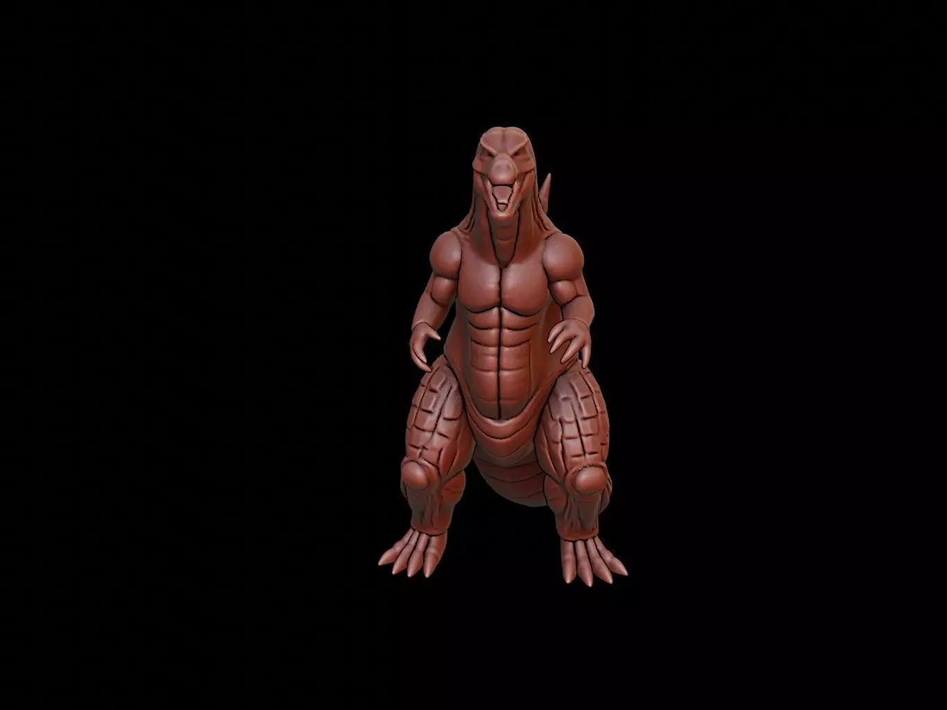 Godzilla Figure 3D print model_0