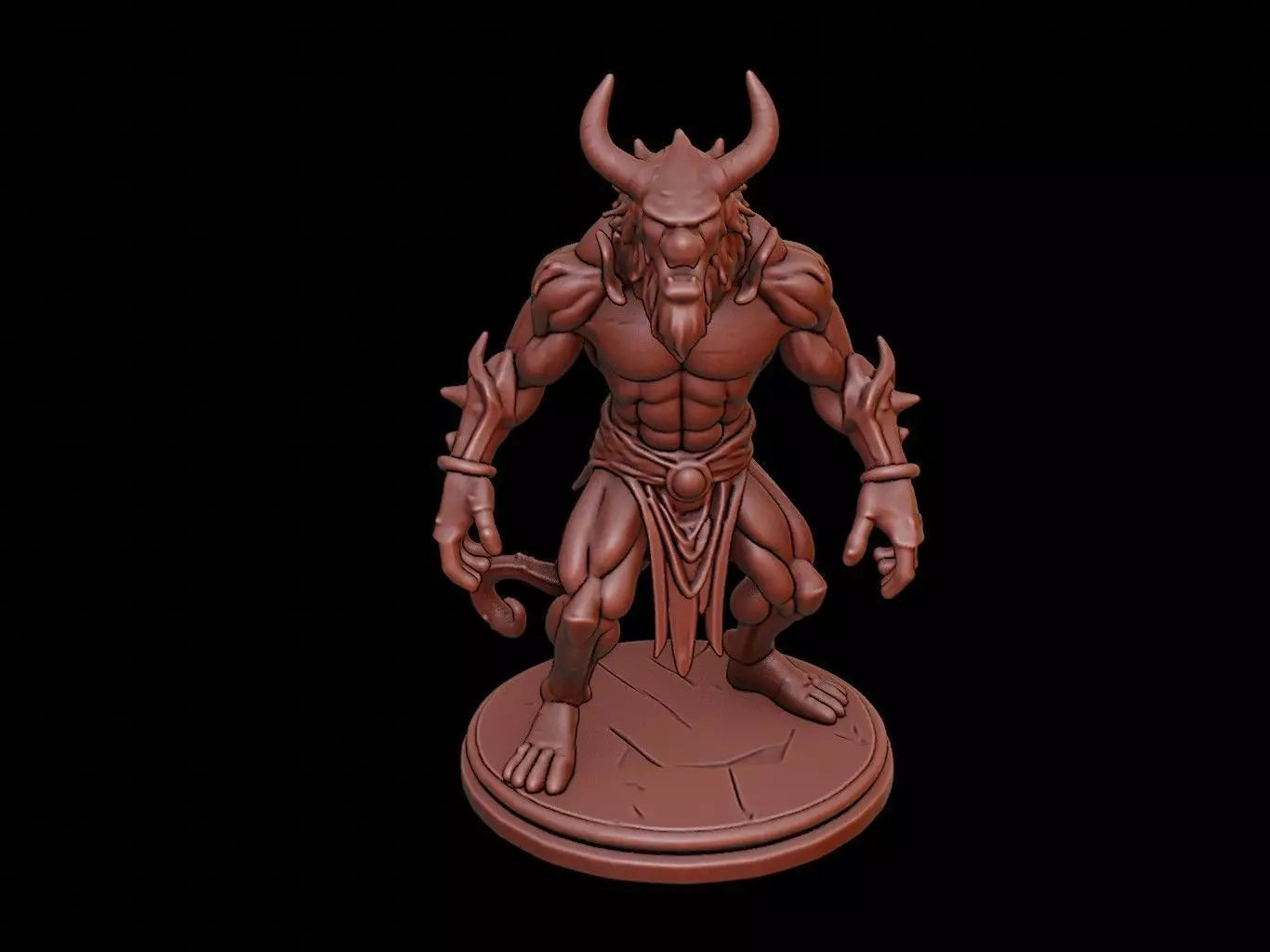 Gorgon Figure 3D print model_0