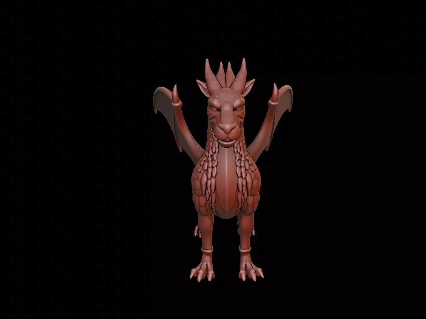 Griffin Figure 3D print model_0