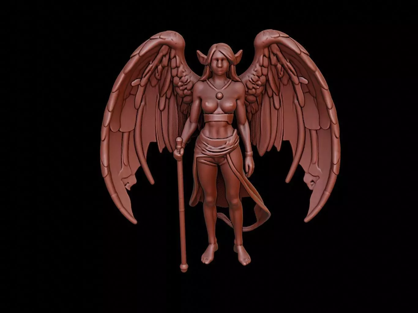 Harpy Figure 3D print model_0