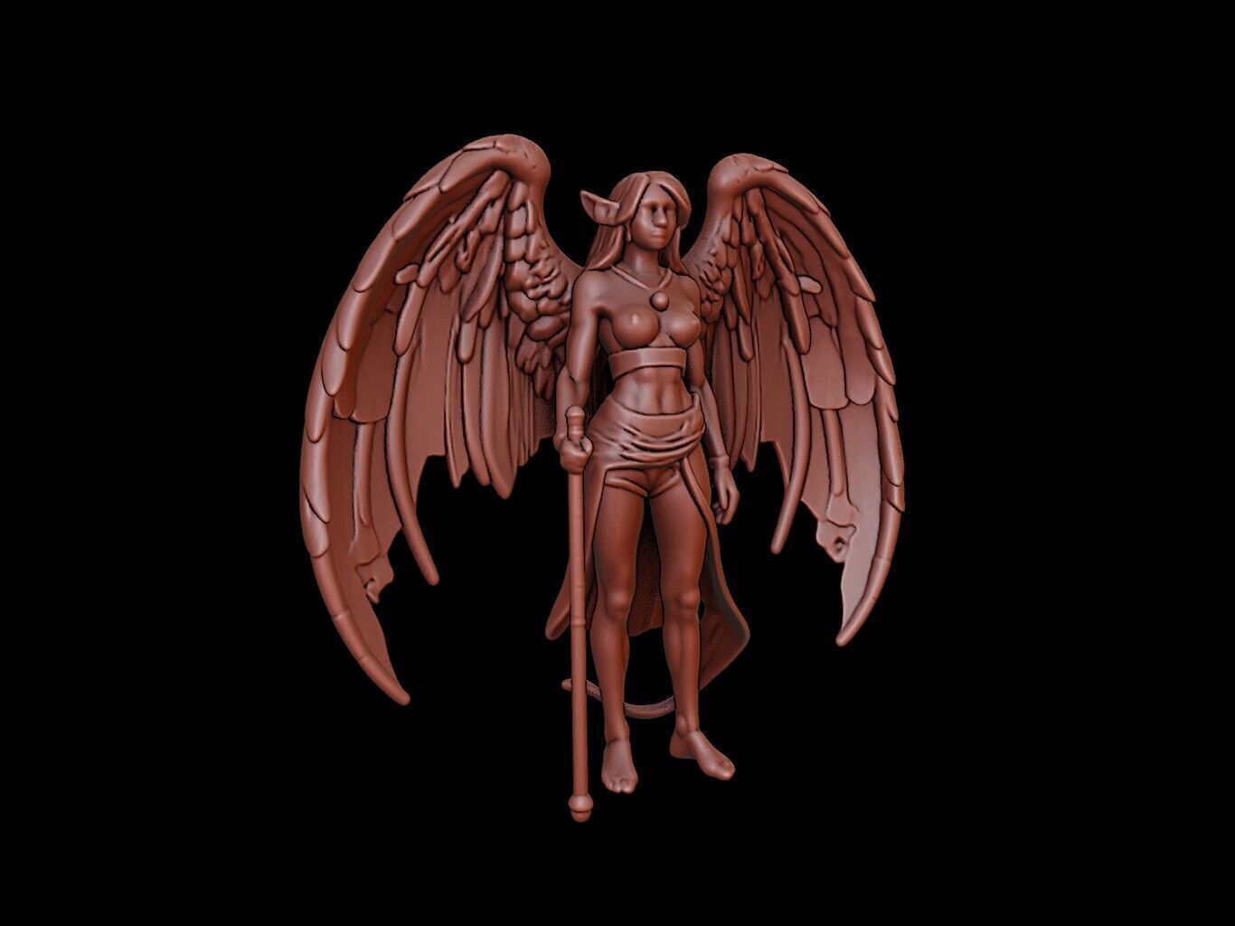 Harpy Figure 3D print model_1