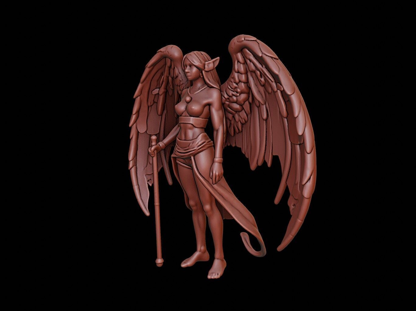 Harpy Figure 3D print model_2