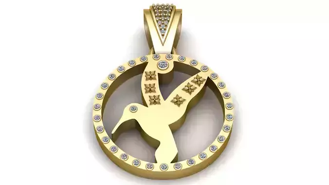 Charm Eagle  pendant 3d printable model