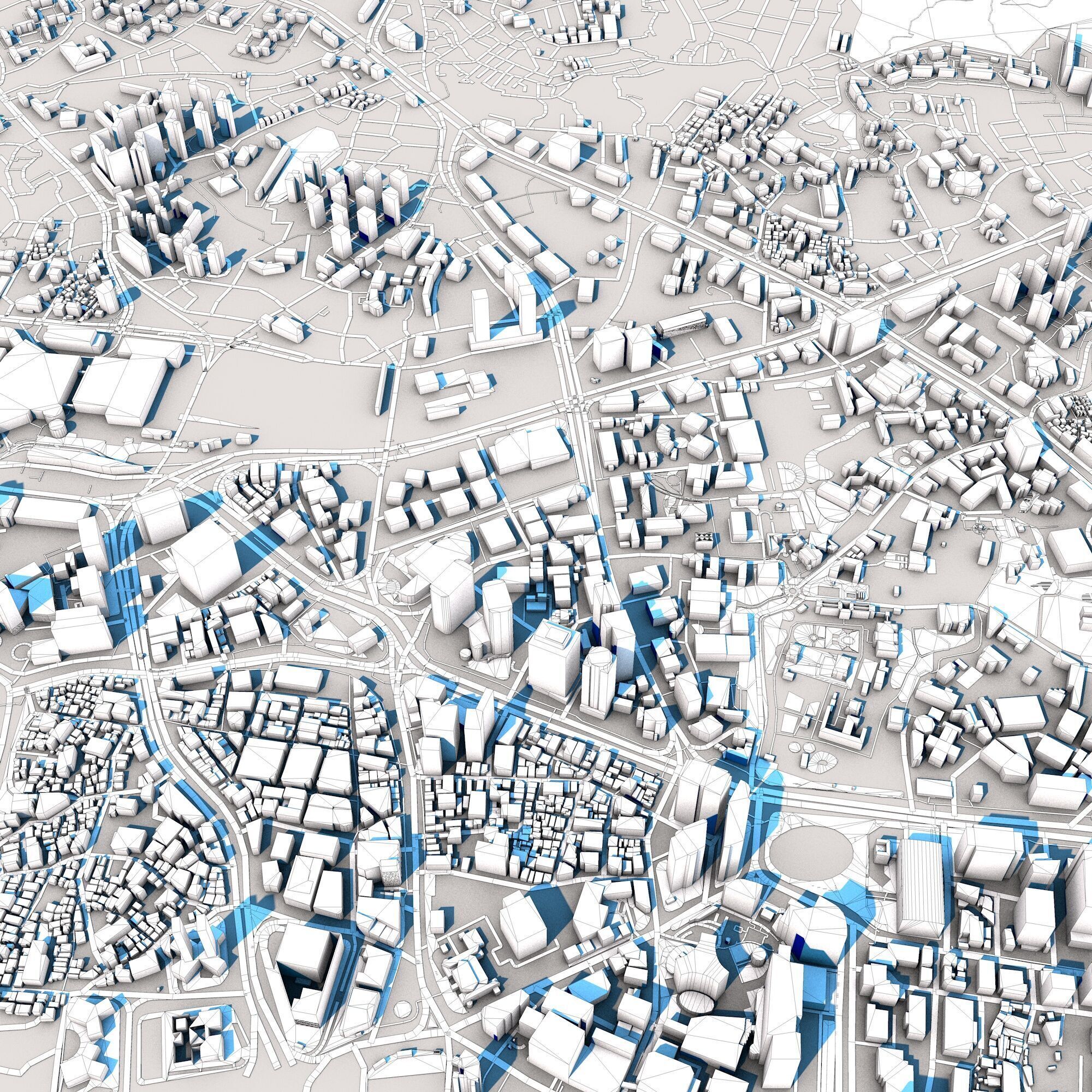 Seoul City South Korea 3D model_11