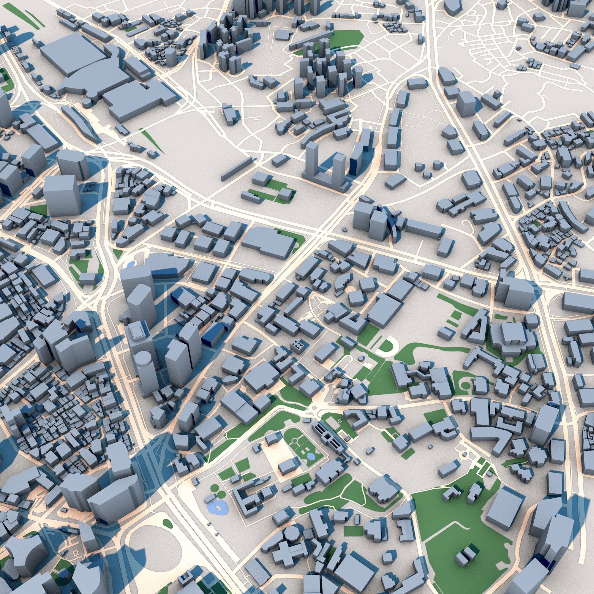 Seoul City South Korea 3D model_9