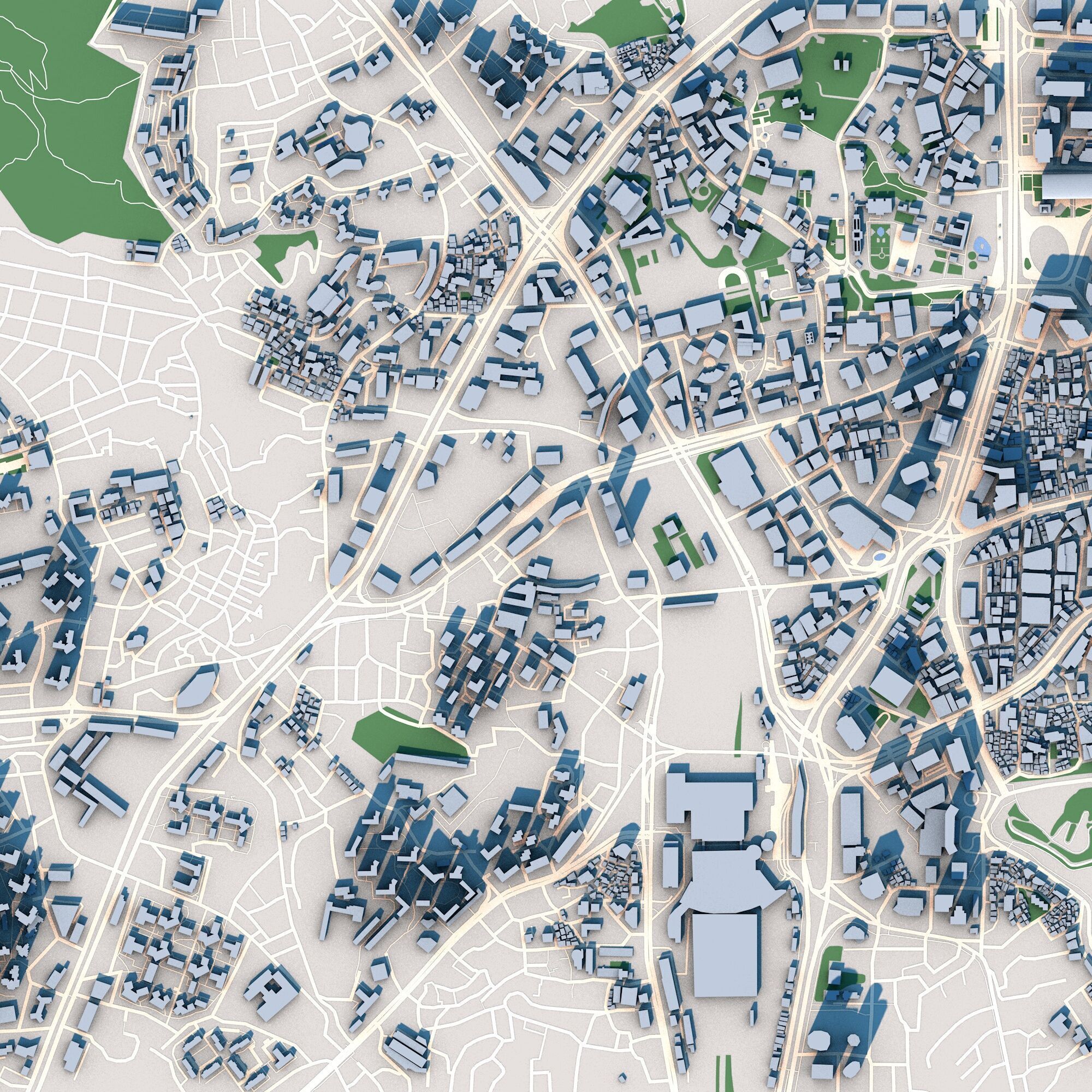 Seoul City South Korea 3D model_2