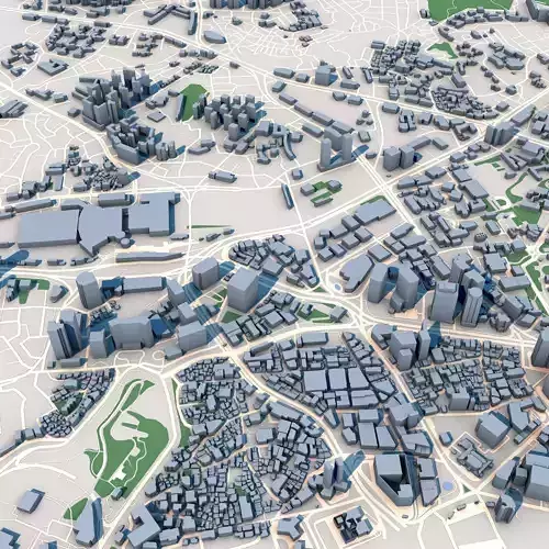 Seoul City South Korea 3D model