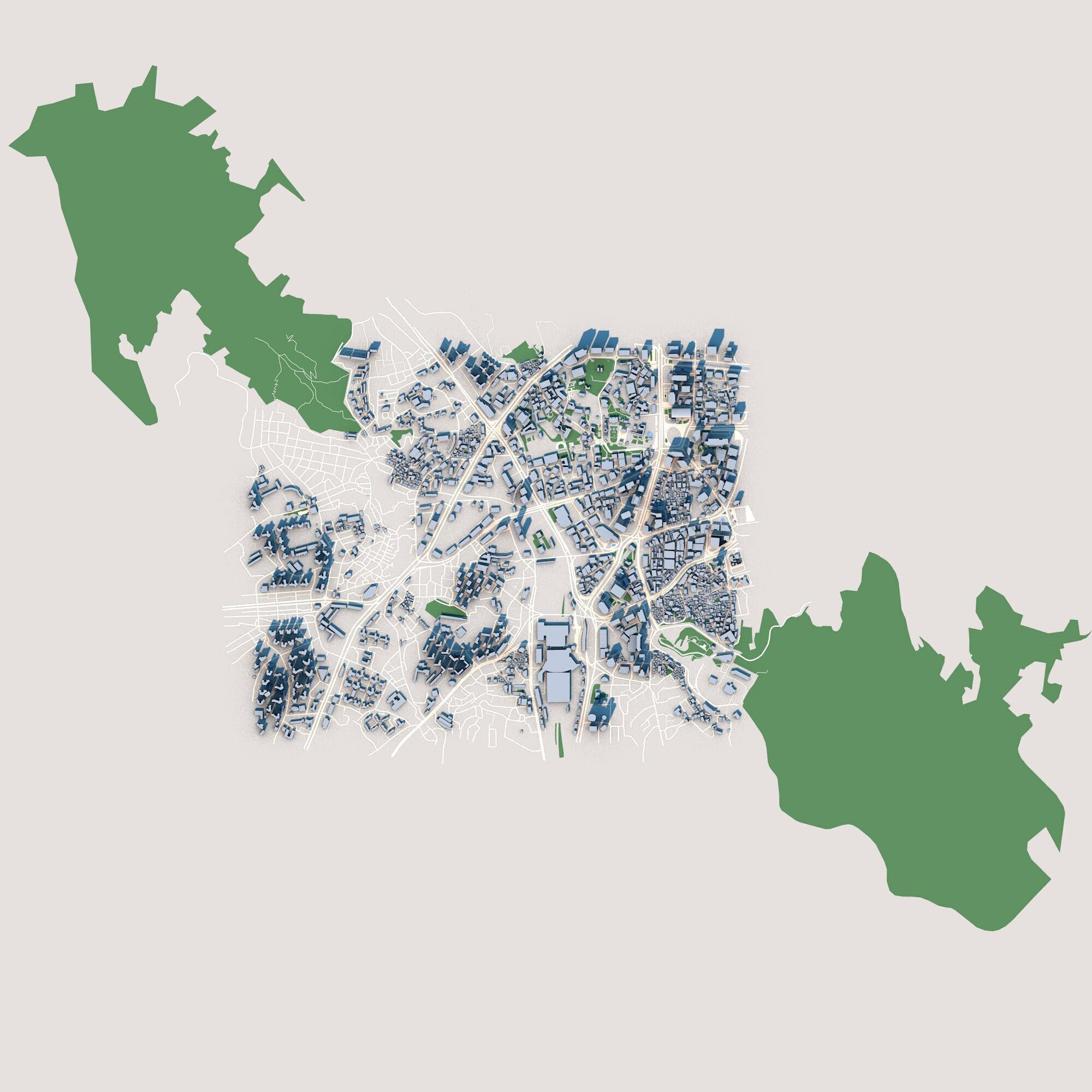 Seoul City South Korea 3D model_1
