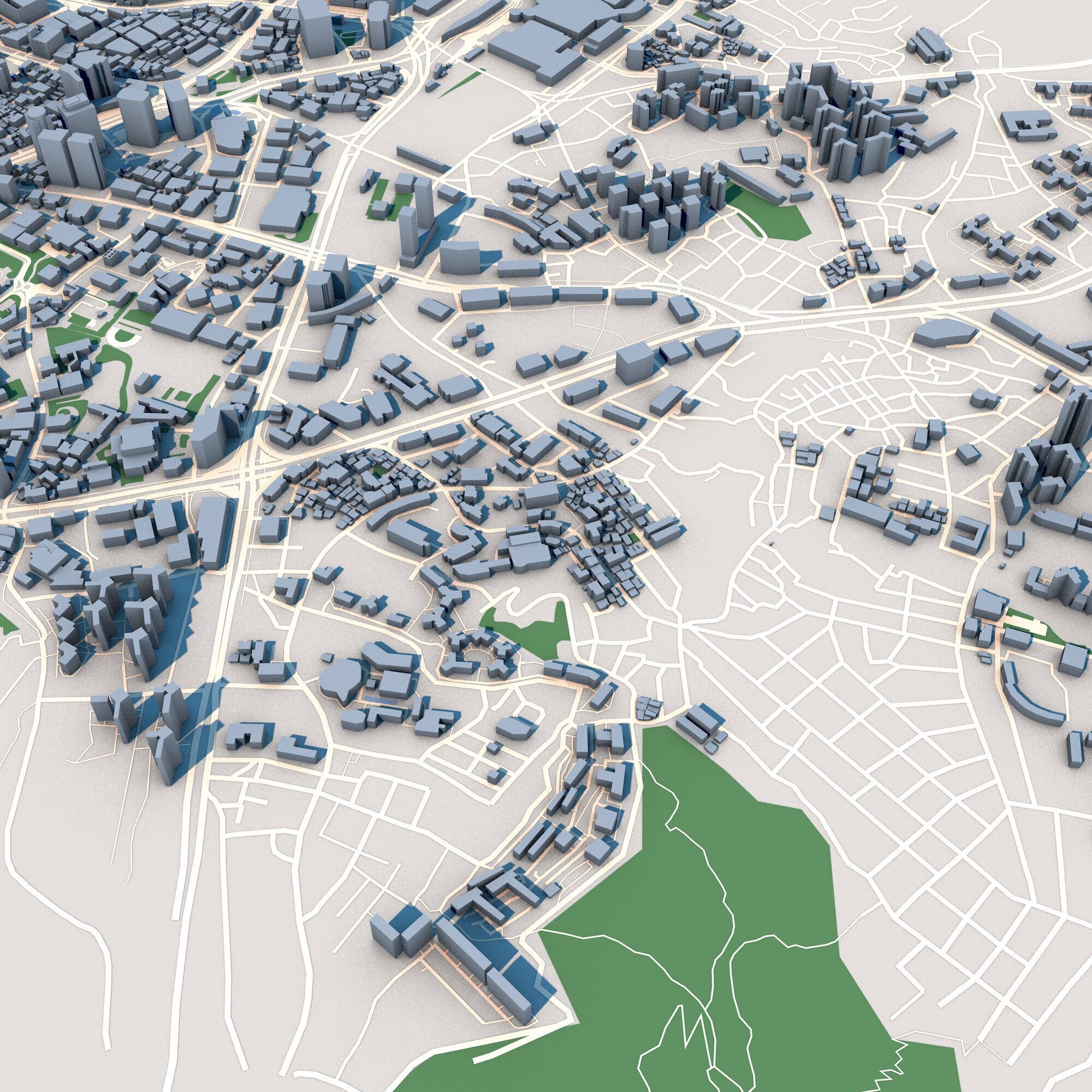 Seoul City South Korea 3D model_7