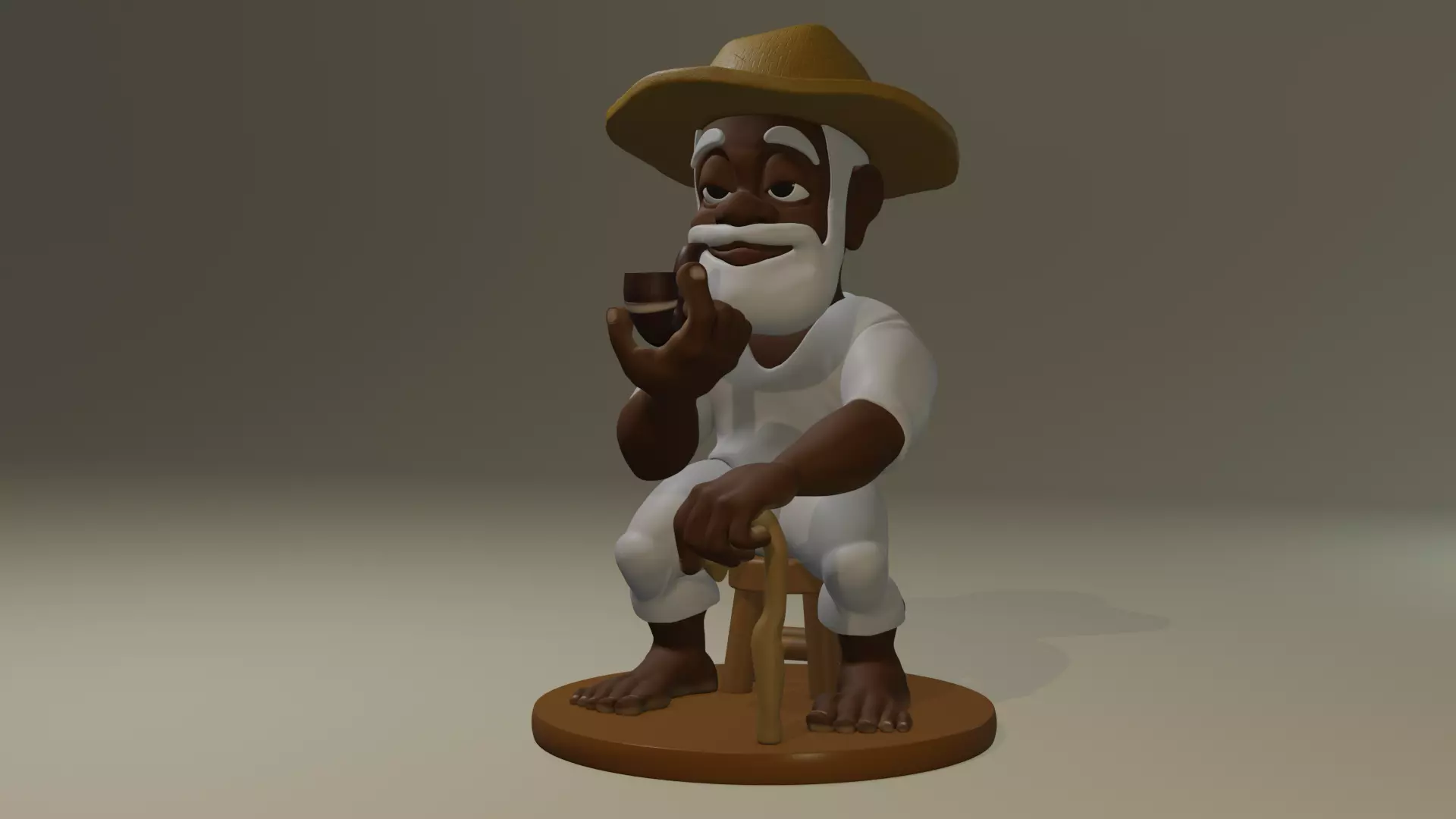 Chibi Fofura Preto Velho 3D print model