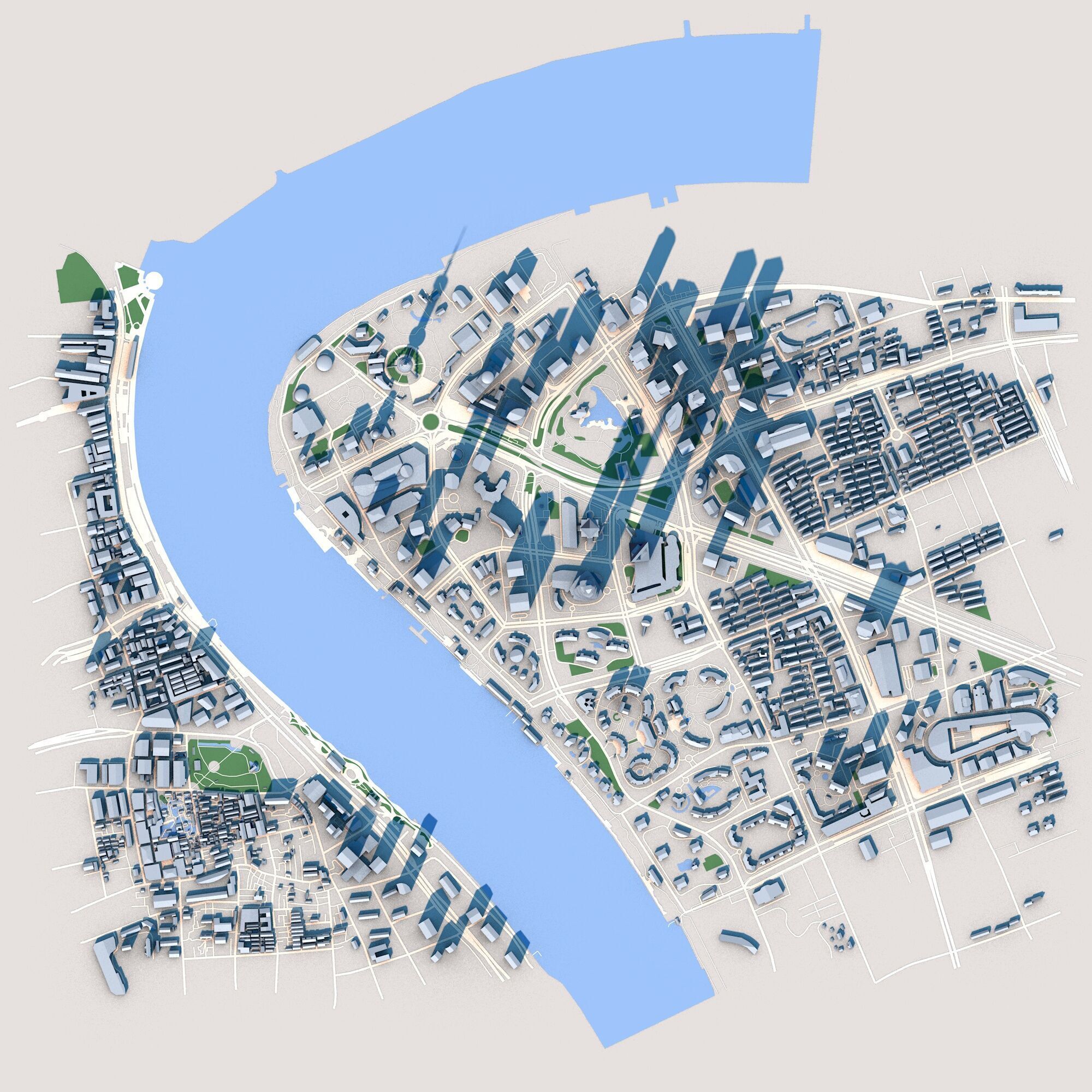 Shanghai Tower Skyscraper in Shanghai China 3D model_1