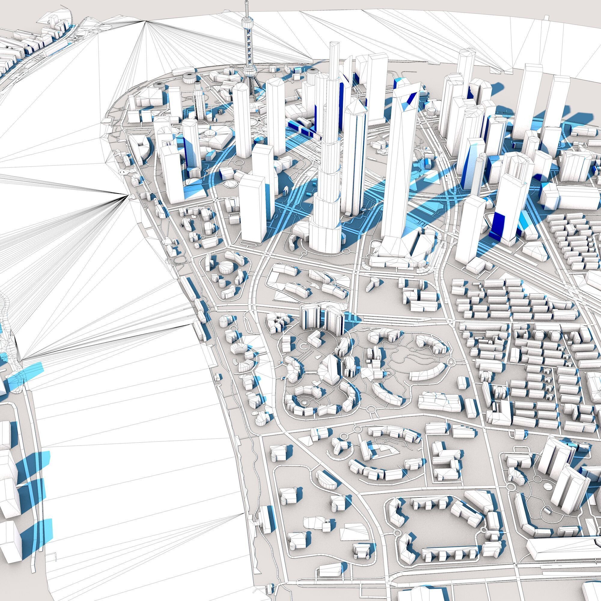 Shanghai Tower Skyscraper in Shanghai China 3D model_10