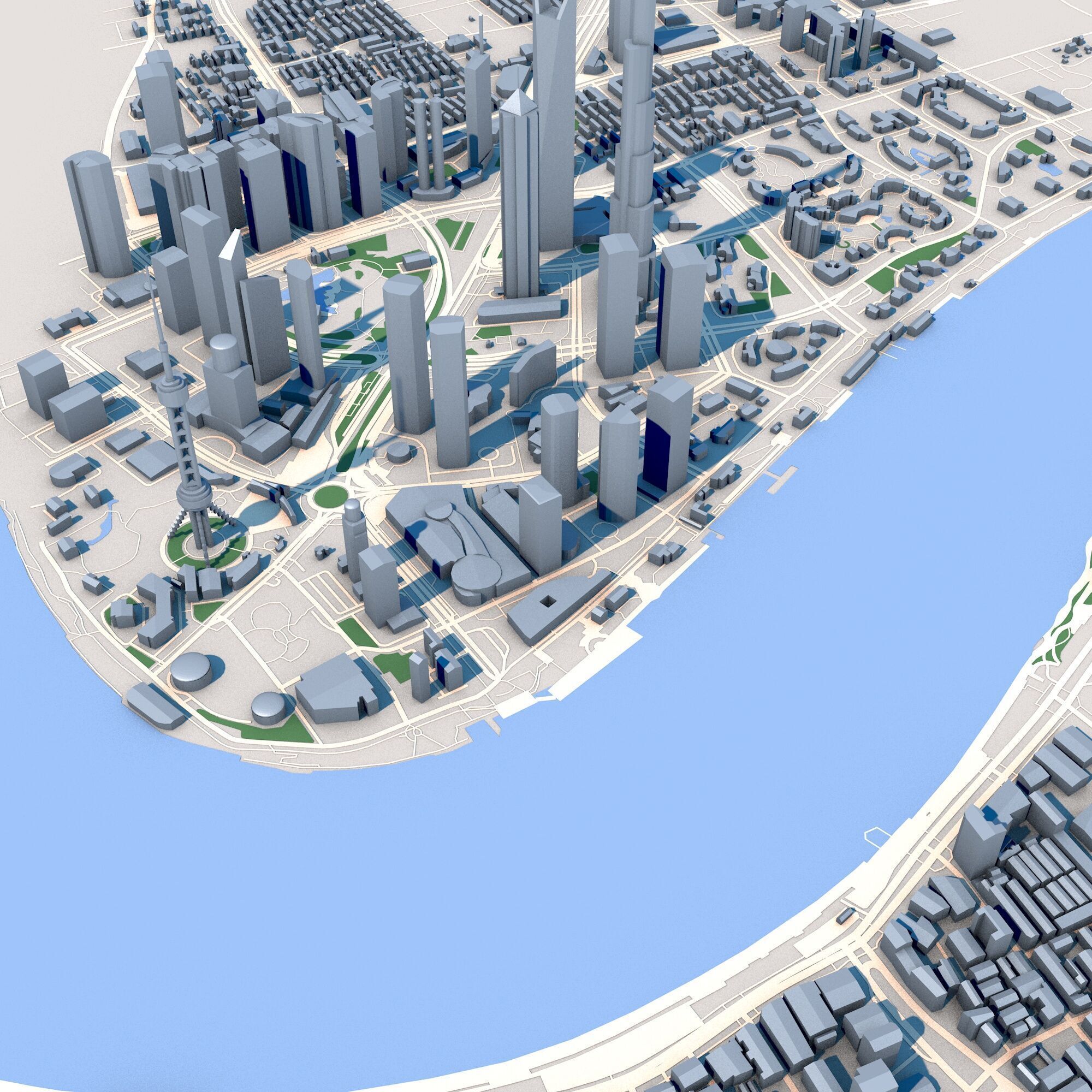 Shanghai Tower Skyscraper in Shanghai China 3D model_8