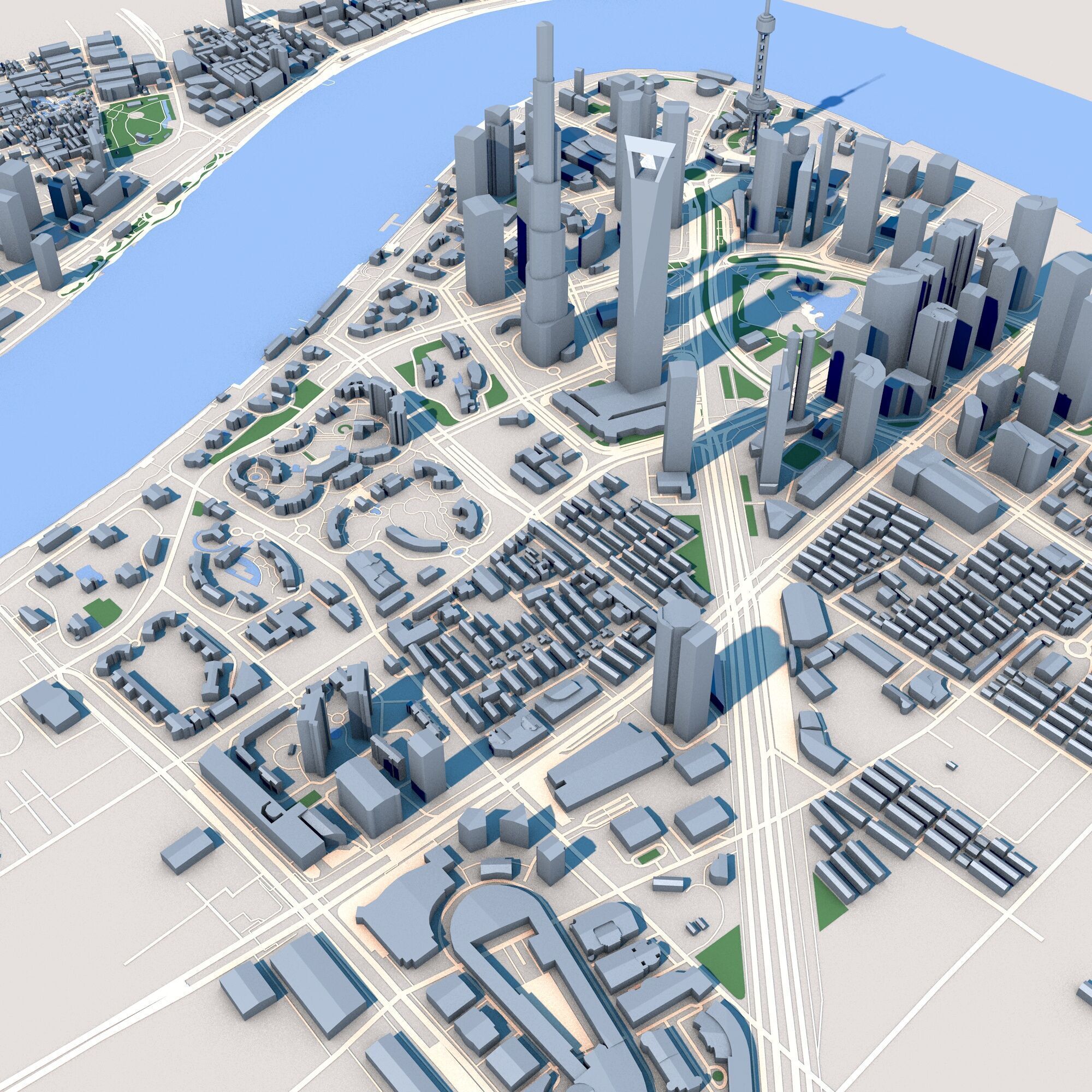 Shanghai Tower Skyscraper in Shanghai China 3D model_4