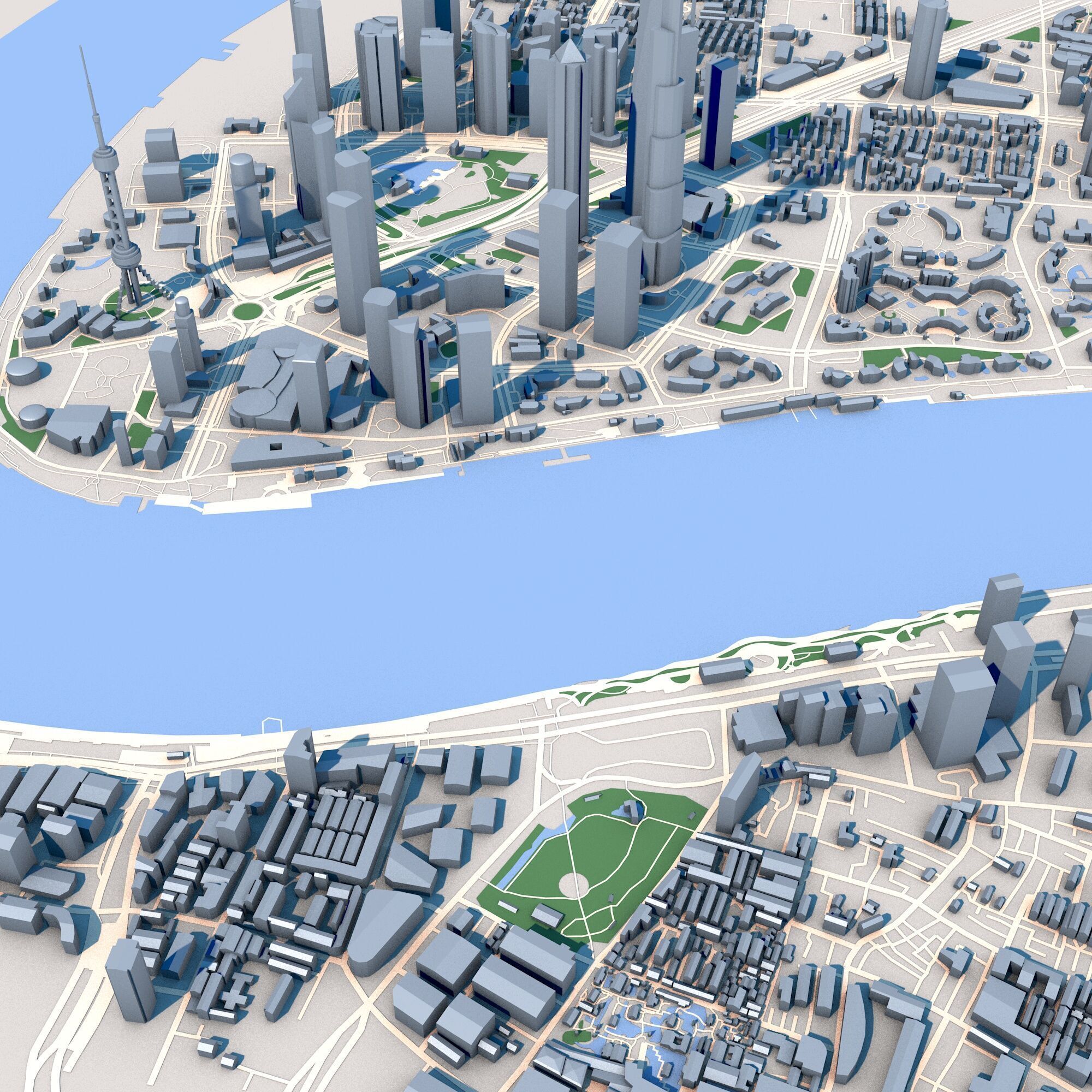 Shanghai Tower Skyscraper in Shanghai China 3D model_9