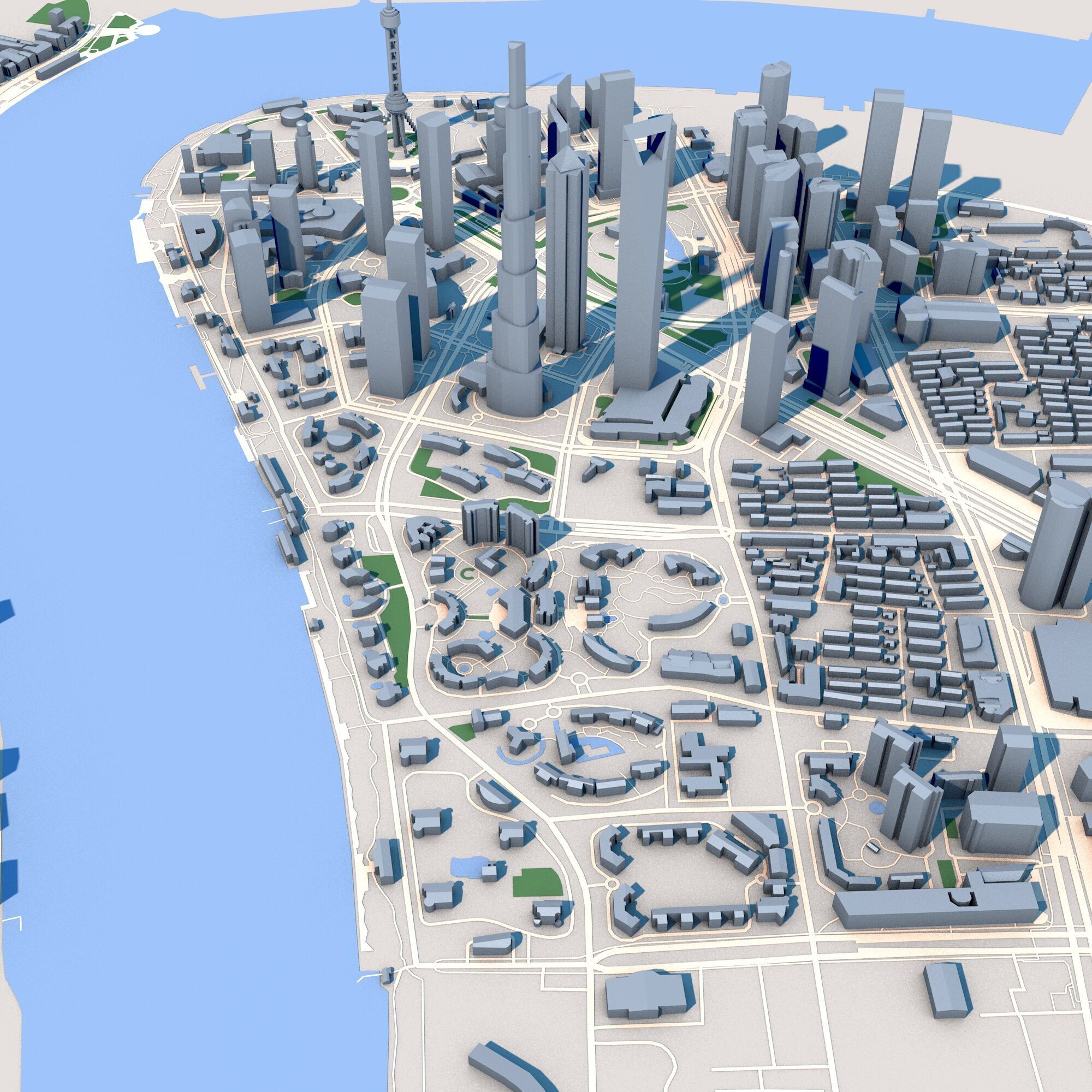 Shanghai Tower Skyscraper in Shanghai China 3D model_3