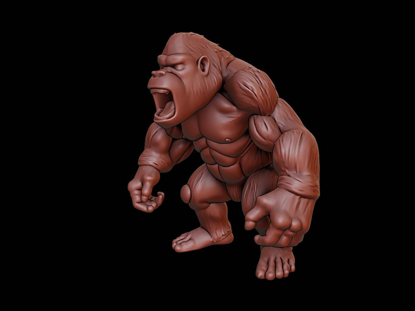 King Kong Figure 3D print model_2