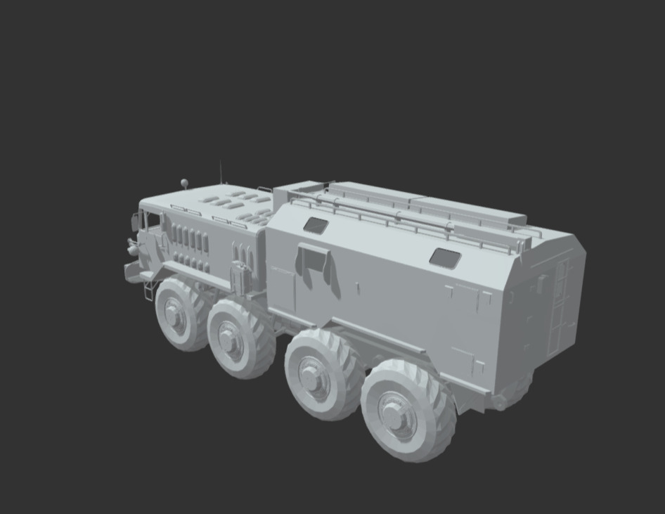 Soviet MAZ-535 Truck 1-35 Scale Kit 3D print model_1