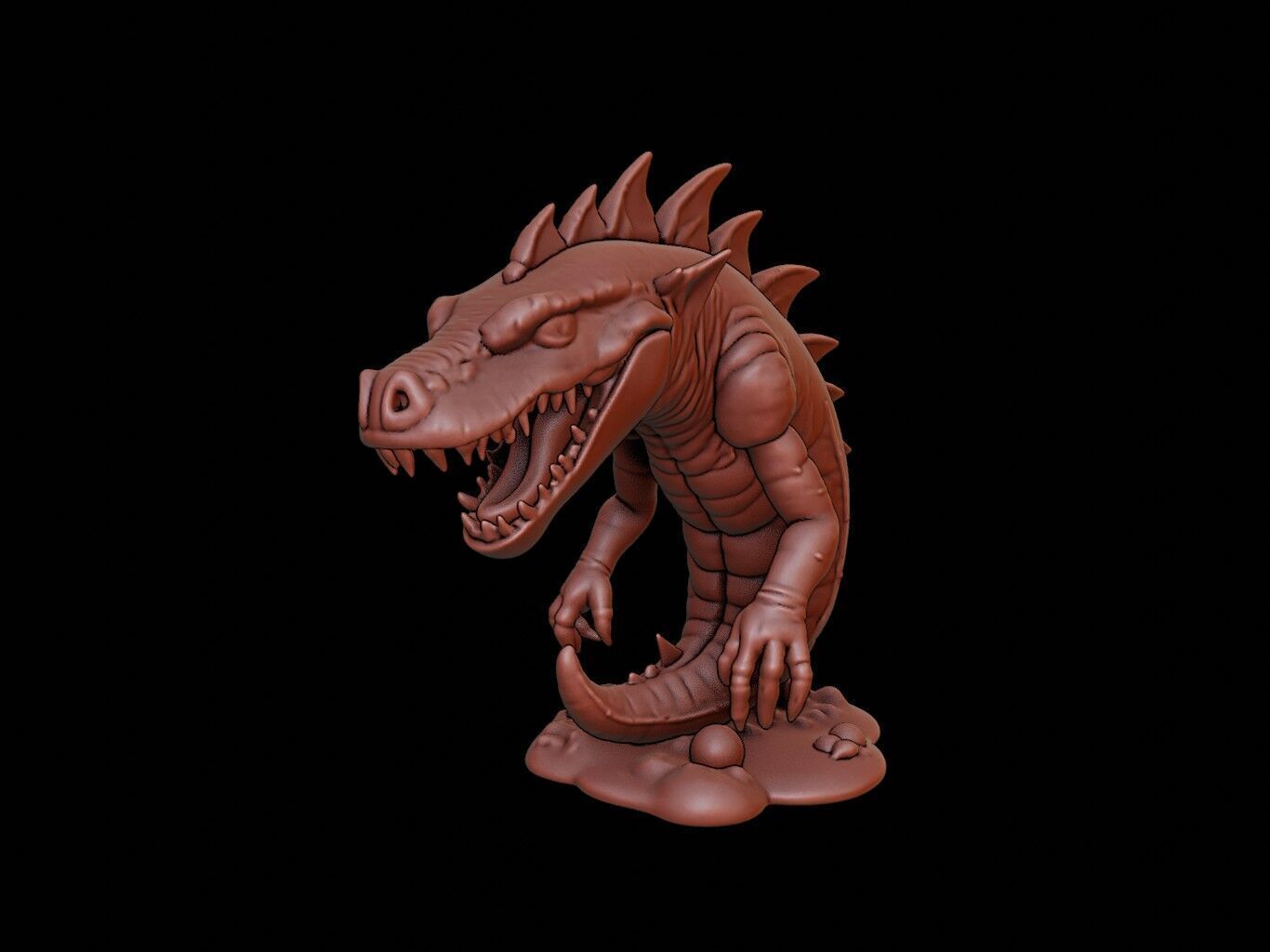 Leviathan Figure 3D print model_2