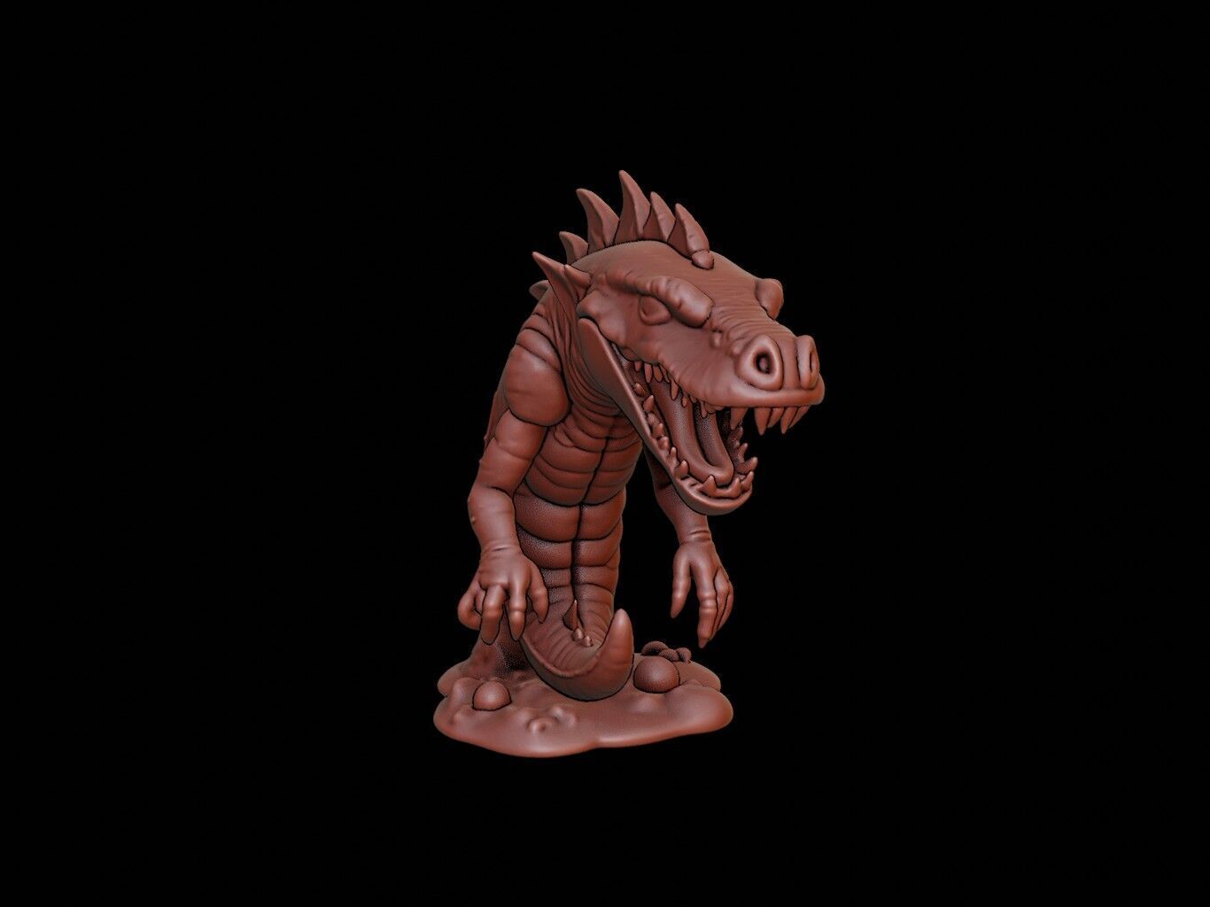 Leviathan Figure 3D print model_1