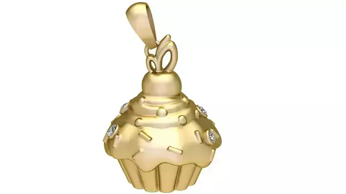 ICE CUP PENDANT 3D PRINTABLE MODEL 