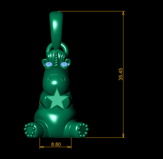 PANDORA PENDNANT 3D PRINTABLE MODEL  3D print model_5