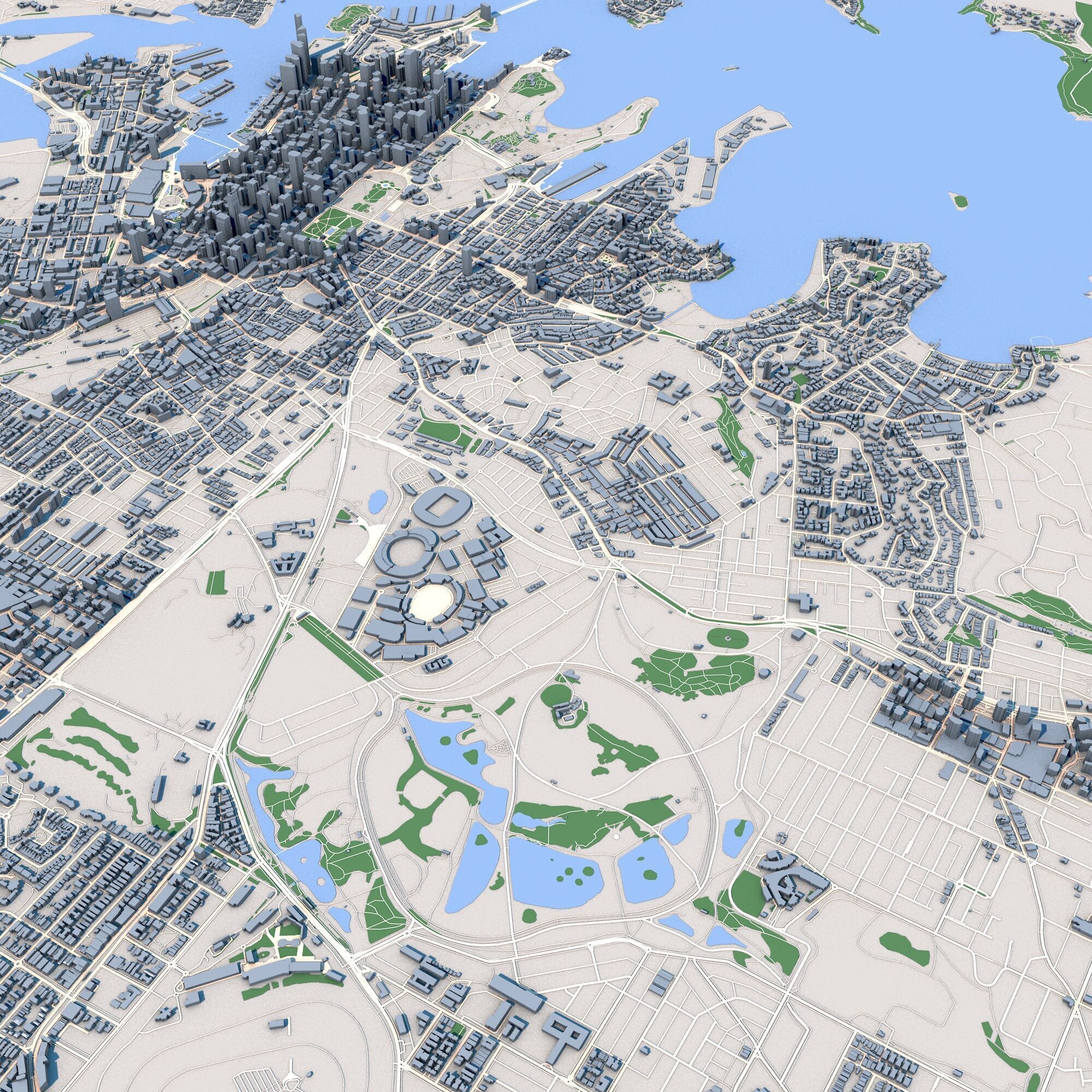 Sydney City Australia 3D model_5