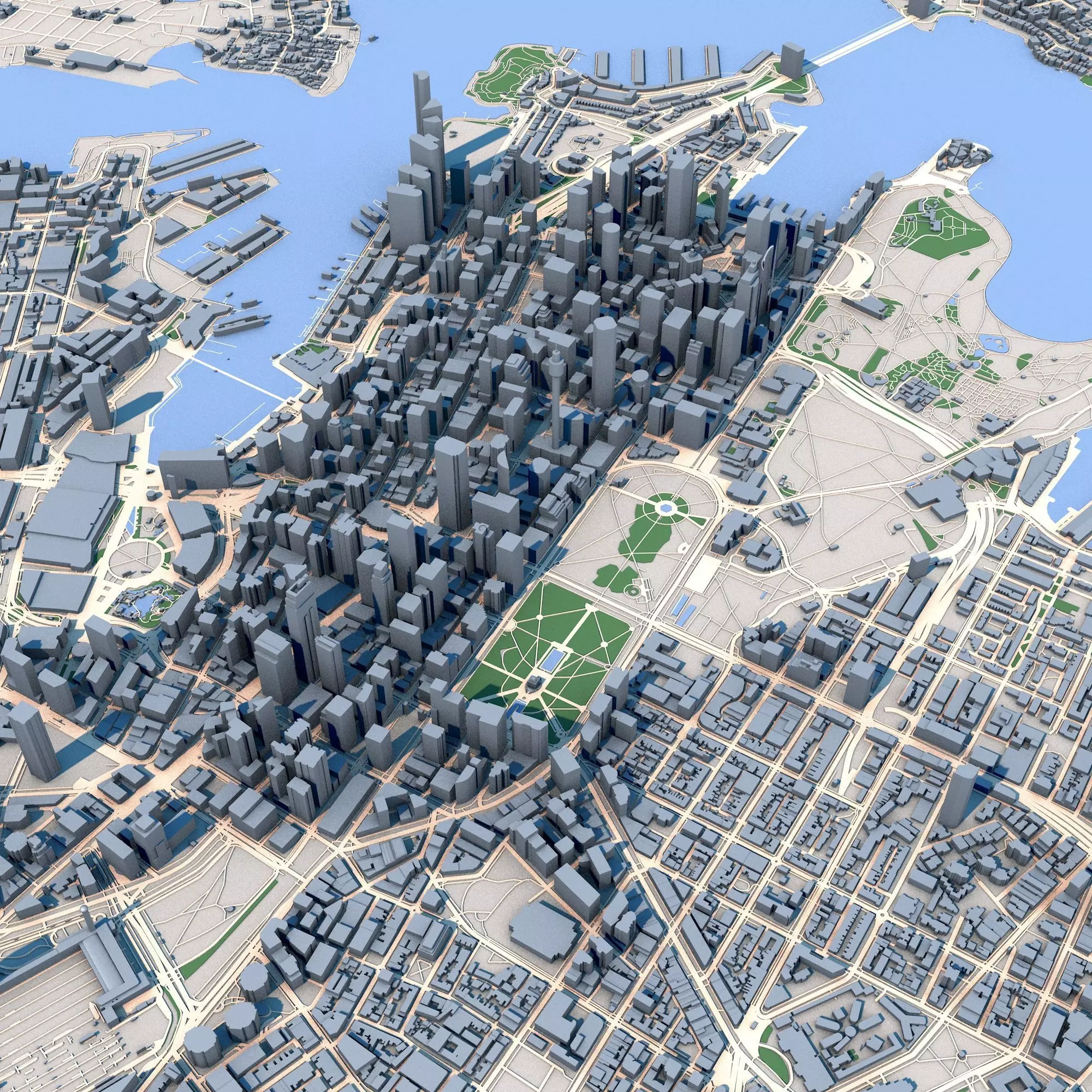 Sydney City Australia 3D model_0