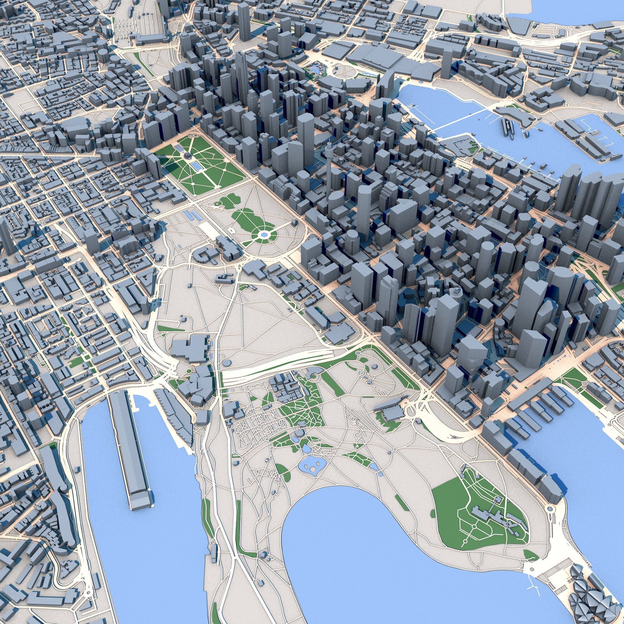 Sydney City Australia 3D model_12