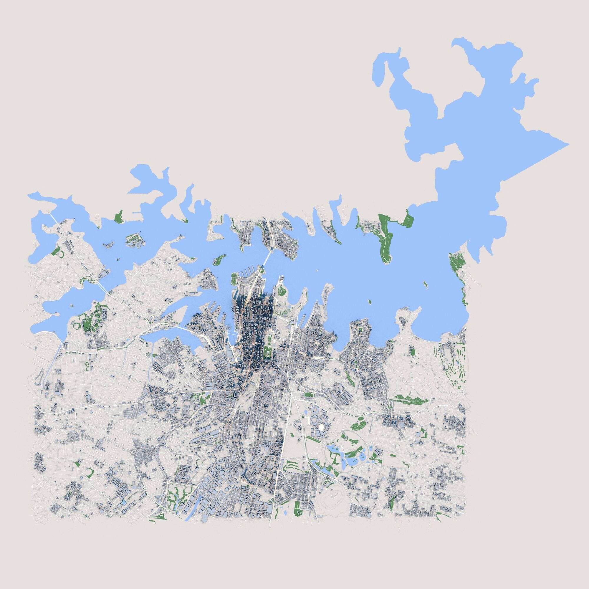 Sydney City Australia 3D model_1