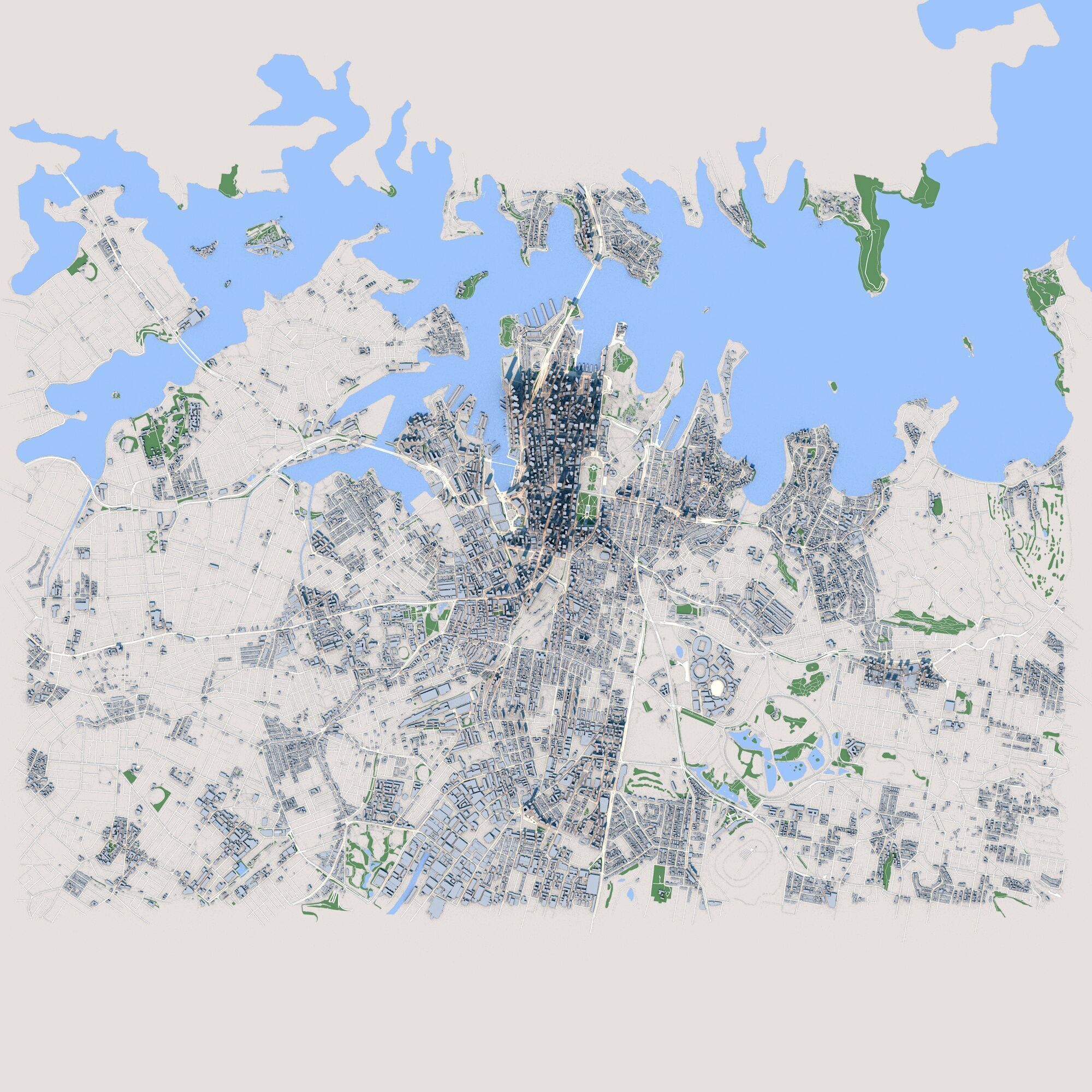 Sydney City Australia 3D model_2