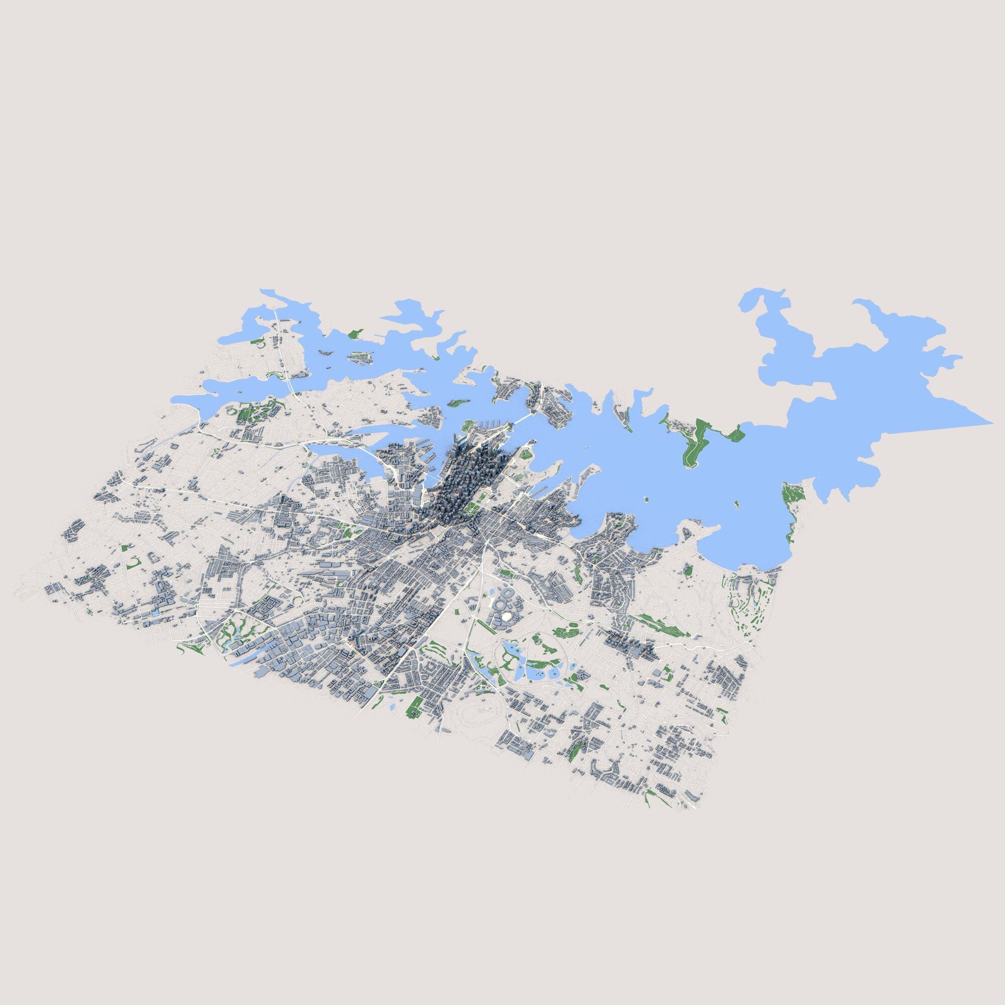 Sydney City Australia 3D model_4