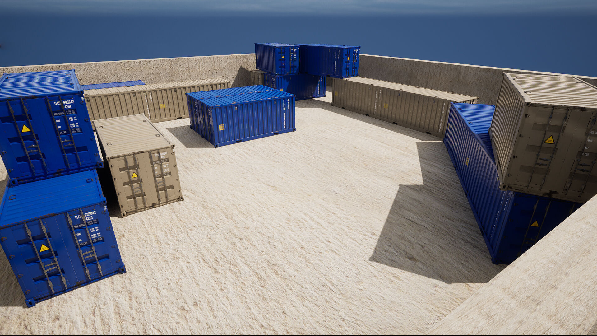 Shipping Container Sample Free low-poly 3D model_3
