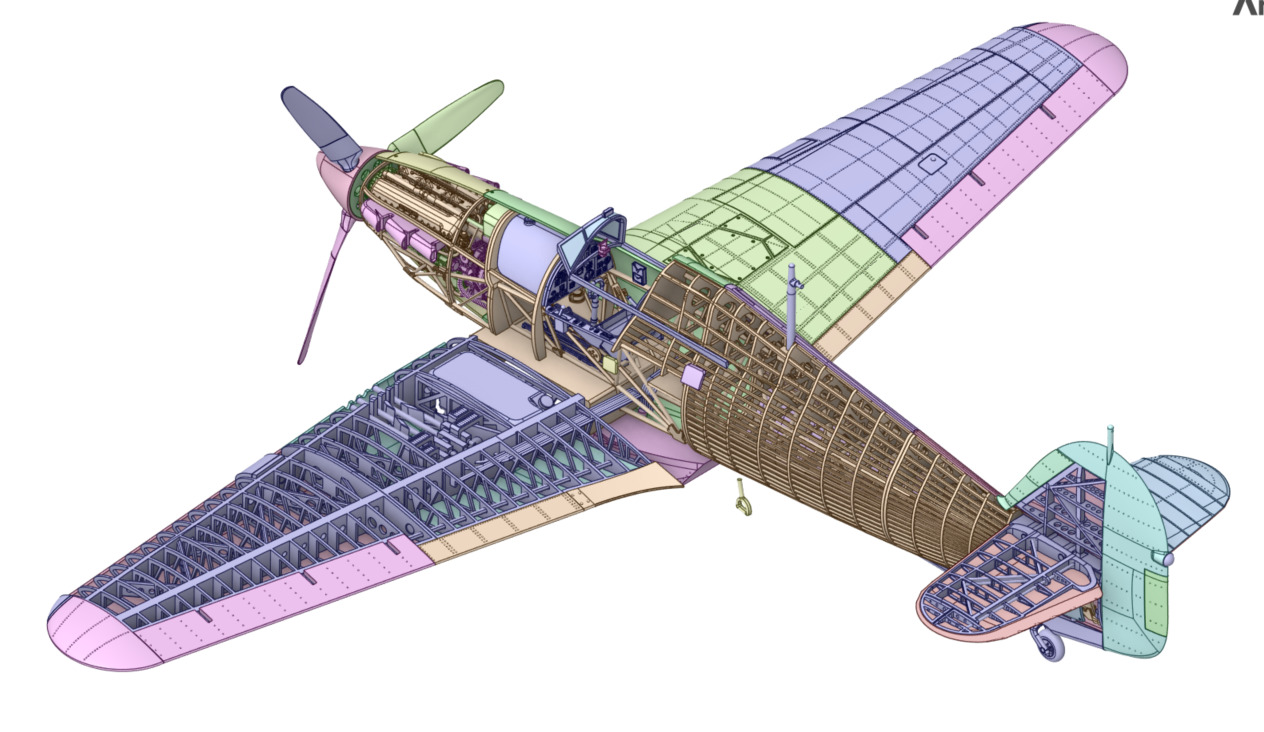 Hawker Hurricane MK-I  3D print model_5