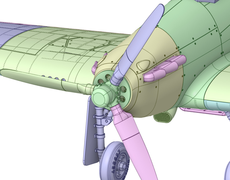 Hawker Hurricane MK-I  3D print model_15