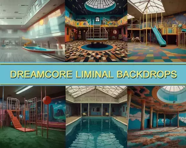 Dreamcore Image Backdrops 3D model